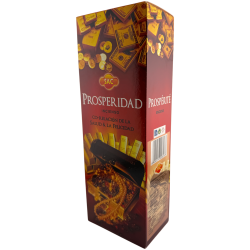 SAC Prosperity Incense - Box of 6 hexagonal packs of 20 sticks each, 120 incense sticks