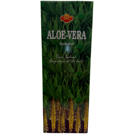 Kadzidełka SAC Aloe Vera - Opakowanie 6 sześciokątnych opakowań po 20 patyczków, 120 kadzidełek