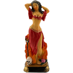 Figura de resina Pomba Gira, 14 cm.