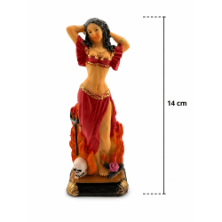Figura Resina Pomba Gira 14cm.