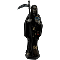 Figura Resina Santa Mort Negra 15cm.