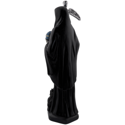 Figura Resina Santa Muerte Negra 15cm.