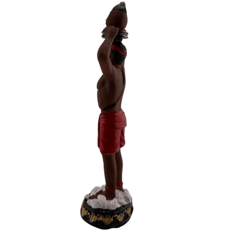 Statuetta in resina di Eleggua, 15 cm.
