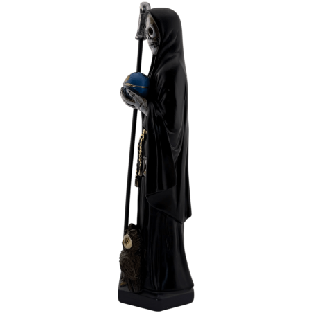Hars Santa Muerte-figuur 20 cm zwart