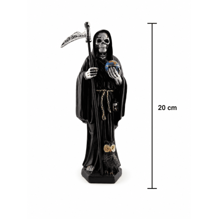 Figurină Santa Muerte din Rășină 20cm Negru