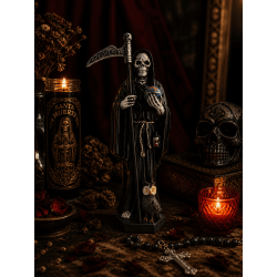 Figurine Père Noël Muerte en résine 20 cm Noir