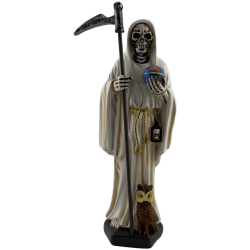 Resin Santa Muerte Figure 20cm White