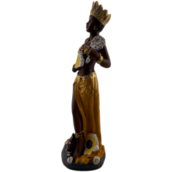 Oshun harsfiguur, 15 cm.