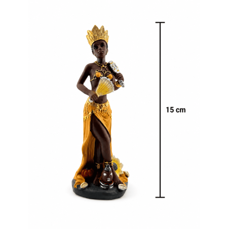 Oshun harsfiguur, 15 cm.