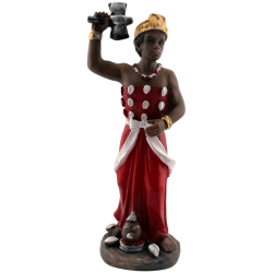 Harsfiguur van een aap, 15 cm.