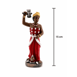 Figura de macaco em resina, 15 cm.