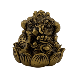 Kaeru-Reichtumskröte – Geld, Wohlstand und Schutz – 6,5 x 6,5 x 7 cm – Feng Shui