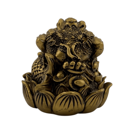 Gripau de la Riquesa Kaeru - Diners, Prosperitat i Protecció - 6,5x6,5x7cm - Feng Shui