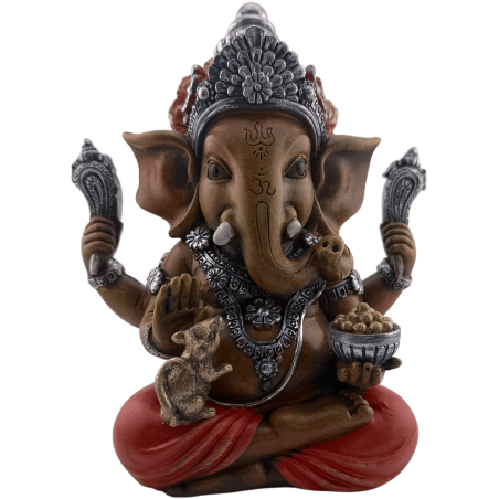 Ganesha Resinfigur 13,5x10x17cm