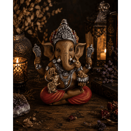 Ganesha Resin Figure 13.5x10x17cm