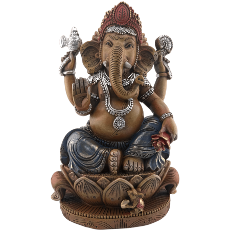Ganesha Resinfigur 17x13x27cm