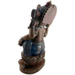 Ganesha Resinfigur 17x13x27cm