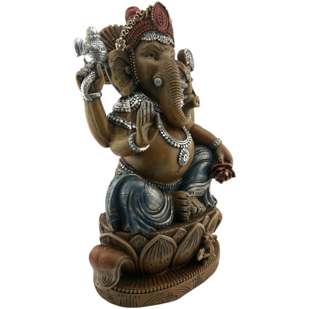 Ganesha Resinfigur 17x13x27cm