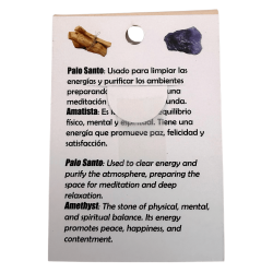 Palo Santo and Amethyst Bracelet - Protection, Calm, Cleansing and Upliftment