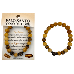 Palo Santo and Tiger's Eye Bracelet 8mm -...