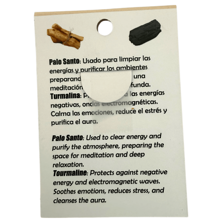 Pulseira de Palo Santo e Turmalina 8mm (Turmalina Tripla) - Limpeza e proteção contra energias negativas