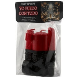 Candela esoterica speciale "Posso fare qualsiasi cosa" 14x6cm - Sconfigge i nemici, dona forza...