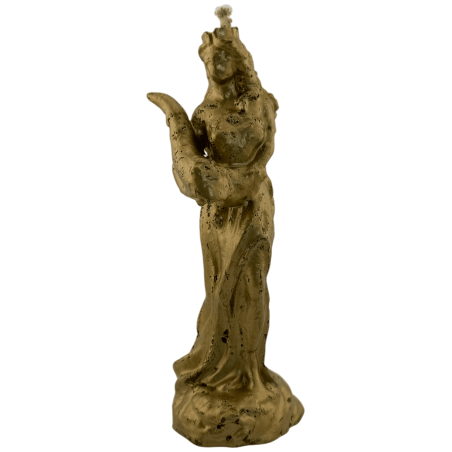 Lumânare Zeița Norocului de Aur - 16x5.3cm.