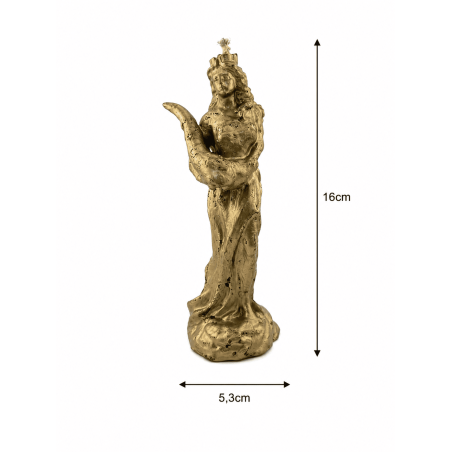 Vela Diosa de la Fortuna Dorada - 16x5,3cm.