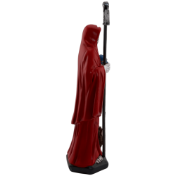 Rote Santa Muerte Harzfigur 15 cm.