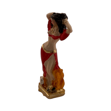 Statuetta in resina Pomba Gira da 5 cm in lattina
