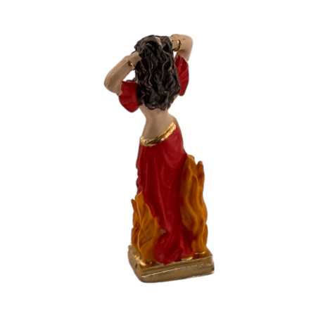 Statuetta in resina Pomba Gira da 5 cm in lattina
