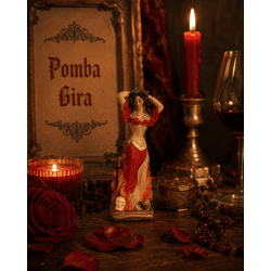 Pomba Gira Resin Figure 5cm in can