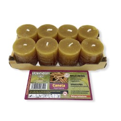 8er-Pack esoterische Zimtkerzen 3,8 x 3,5 cm - Kerzen und Aromen