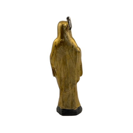 Golden Santa Muerte Resin Figur 5cm i tenn
