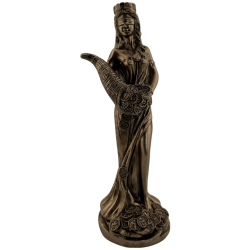 Estatueta de resina da Deusa da Fortuna com...