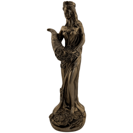 Resinfigur Lyckogudinnan 15 cm rund bas
