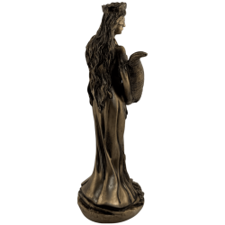 Figurine en résine Déesse de la Fortune, socle rond de 15 cm