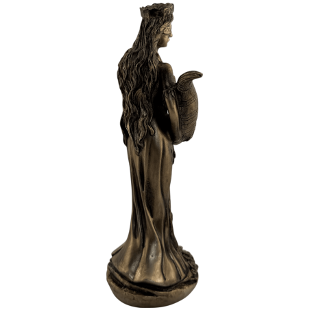 Resinfigur Lyckogudinnan 15 cm rund bas