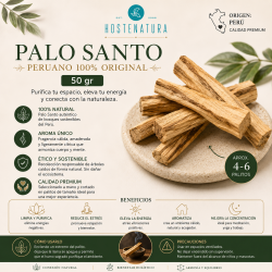 50gr. de Pal Sant Peruà Autèntic Bursera Graveolens (4-6 palets) - Natural, Ètic i Sostenible