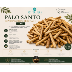 1kg. de Palo Santo Peruano Auténtico Bursera Graveolens (80 a 120 palitos) - Natural, Ético y Sostenible