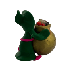 Pequena Bruxa da Saúde com Caldeirão 6x5cm - Amuleto Esotérico