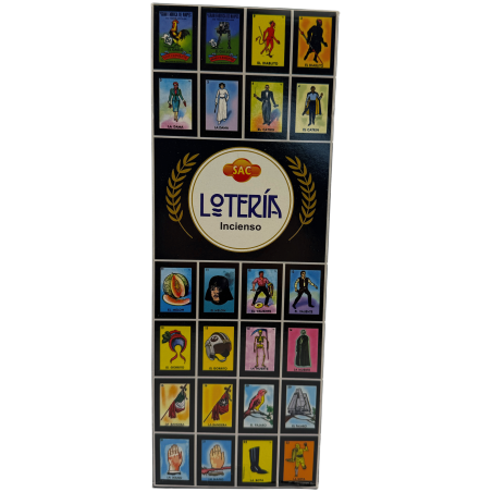 SAC Lottery Incense - Box of 6 hexagonal packs of 20 sticks each, 120 incense sticks