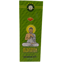 SAC Meditationsräucherstäbchen – Schachtel mit 6 sechseckigen Packungen à 20 Stäbchen, insgesamt 120 Räucherstäbchen