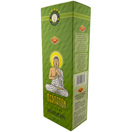 SAC Meditation Incense - Box of 6 hexagonal packs of 20 sticks each, 120 incense sticks