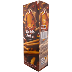 Encens SAC Sándalo Ámbar - Caixa de 6 paquets hexagonals de 20 barretes 120 barretes d'encens