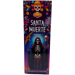 SAC Santa Muerte wierook - Doos met 6 zeshoekige verpakkingen van elk 20 stokjes, 120 wierookstokjes in totaal.