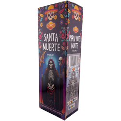 SAC Santa Muerte wierook - Doos met 6 zeshoekige verpakkingen van elk 20 stokjes, 120 wierookstokjes in totaal.