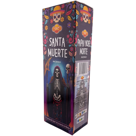 Encens Santa Muerte SAC - Boîte de 6 paquets hexagonaux de 20 bâtonnets chacun, soit 120 bâtonnets d'encens