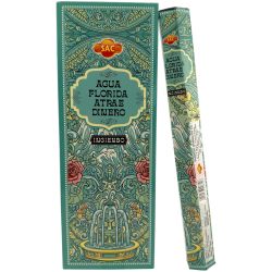 SAC Florida Water Incense Attracts Money - Ask med 6 sexkantiga förpackningar med 20 pinnar vardera, 120 rökelsepinnar