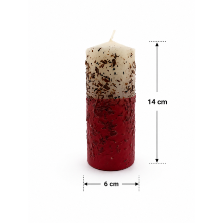 Bougie aux herbes pour apprivoiser l'homme séduisant - Bougie ésotérique 14x6cm - Pour apprivoiser et dominer